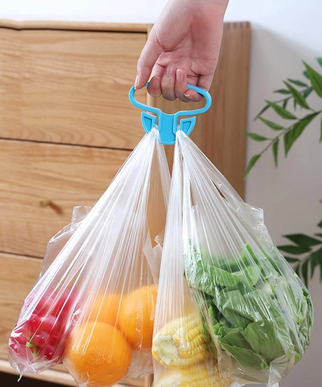 9331 Portable Shopping Bag Handle Holder Household Plastic Bag Hook Kitchen Supplies Carrier Holds Plastic Reusable Grocery Bags Holder Portable Bag Carrier Multifunctional (2pc)