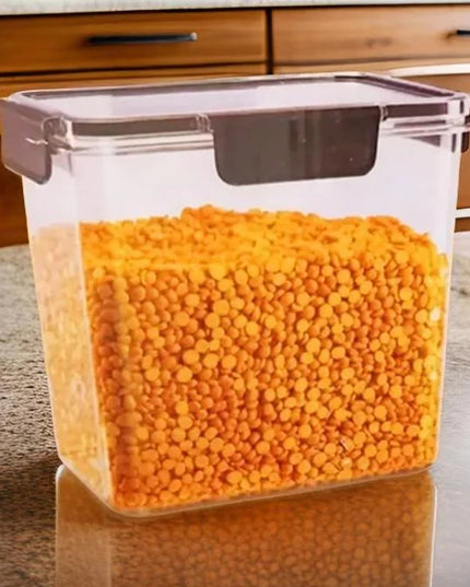 Food Storage Container Airtight Plastic Container With Easy Snap Lids (2500ml  1 Pc)