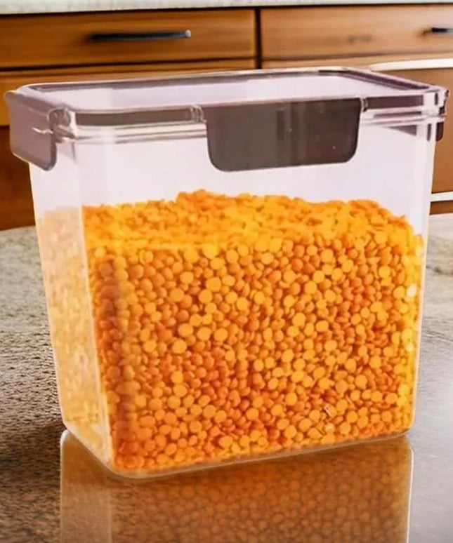 Food Storage Container Airtight Plastic Container With Easy Snap Lids (2500ml  1 Pc)