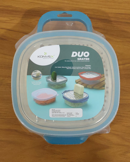 Konvex Duo Grater With Container And Lid (1 Pc)