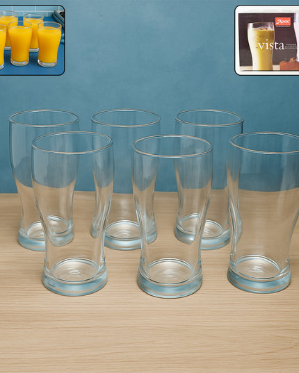 Apex Vista Unbreakable Pitcher Glass Set  350 Ml (Approx)  6-piece