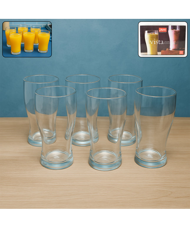 Apex Vista Unbreakable Pitcher Glass Set  350 Ml (Approx)  6-piece