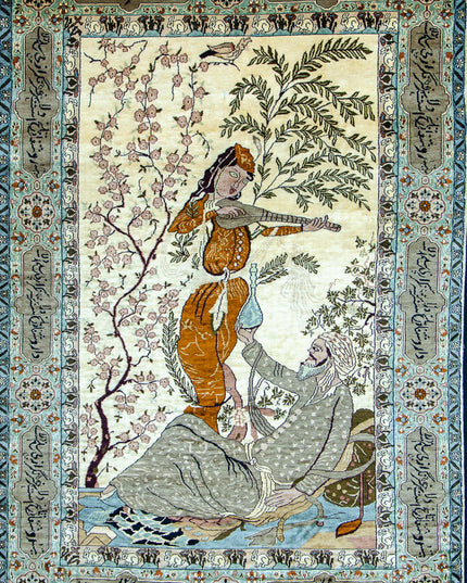 Regular silk carpet, size: 4 feet by 6 feet