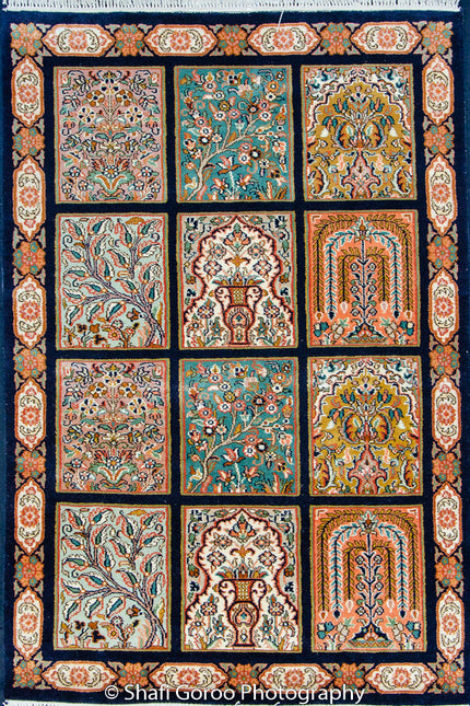 High knot silk on silk, size 2' x 3'