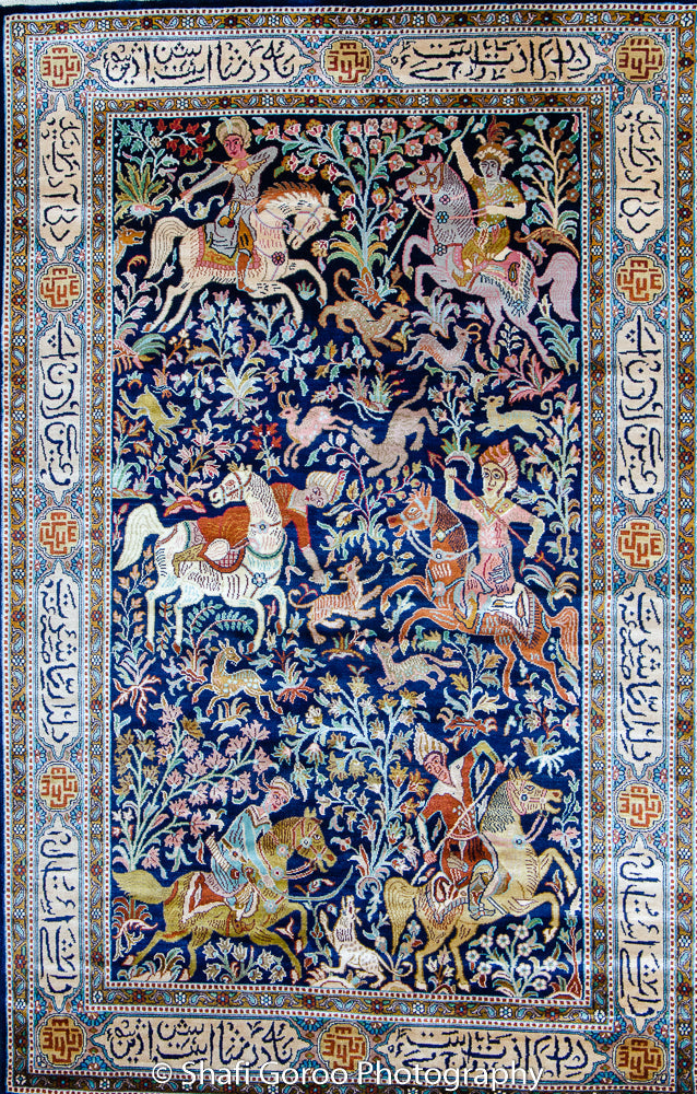 High knot silk on silk, size 3' x 5'