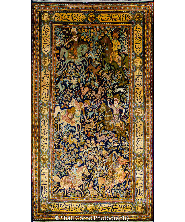 High knot silk on silk, size 2.5' x 4'