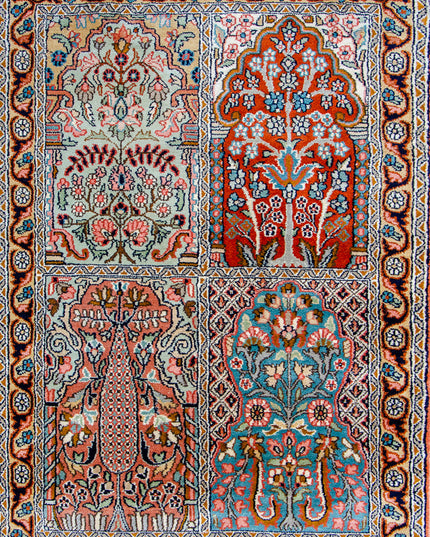 Regular silk carpet, size: 2 feet by 3 feet