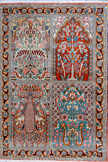 Regular silk carpet, size: 2 feet by 3 feet