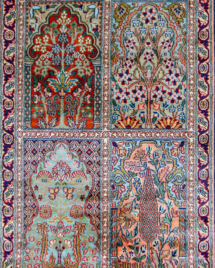 Regular silk carpet, size: 2 feet by 3 feet