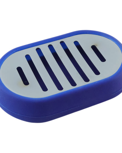 Plastic Soap Holder Tray With Drain Slots (1 Pc)