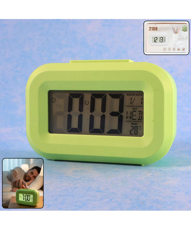 Digital Alarm Clock With Clear Display (1 Pc)