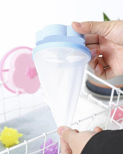 1446 Washing Machine Floating Filter Lint Mesh Bag Net Pouch Hairlint Catcher