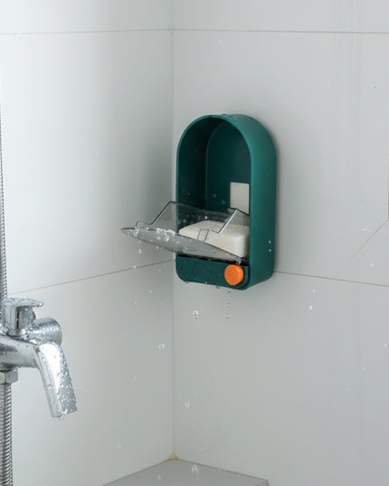 Wall Mounted Soap Holder With Drain Tray (1 Pc)