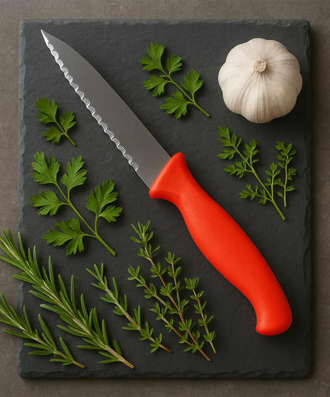 Stainless Steel Serrated Kitchen Knife (1 Pc)