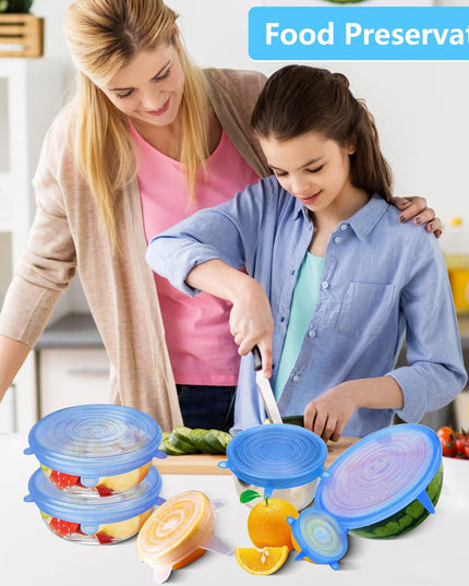 Reusable Silicone Stretch Lids 4 Piece Set