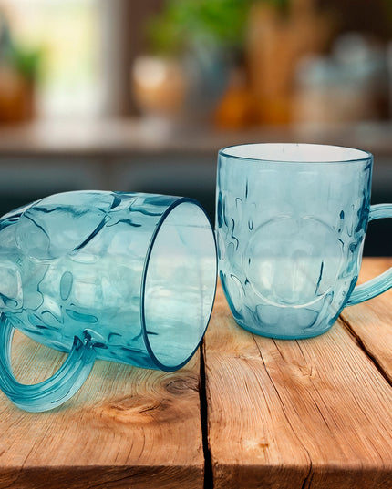 Apex Shake Mug Set  2 Pieces Durable Plastic Mugs (350ml) Approx
