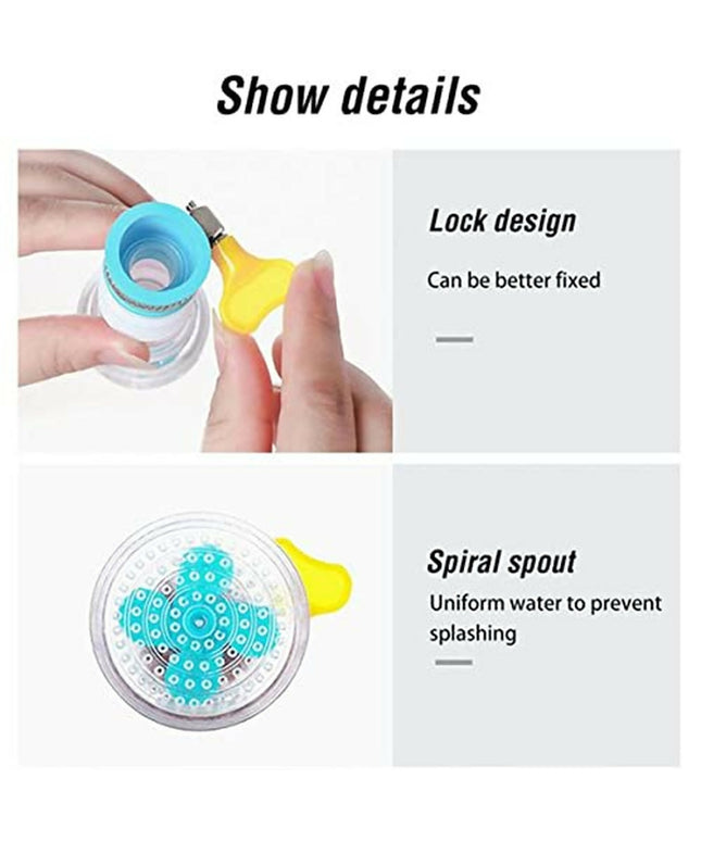 Kitchen Faucet Water Tap Filter with Rotating Shower Head for Sink