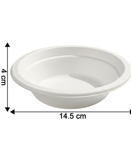 Vegnar Disposable Food Serving Bowl Set Of 10 Pieces 360 Ml Capacity