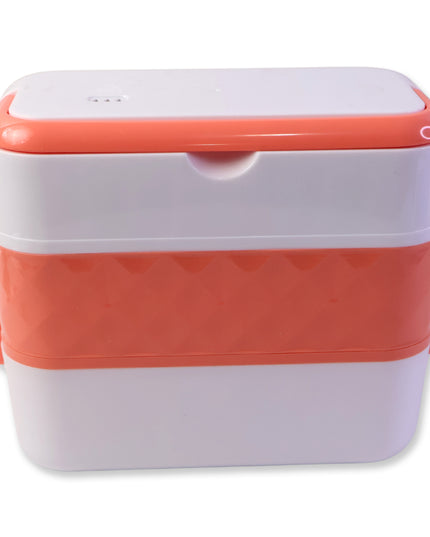 Electric Heated Lunch Box With Stainless Steel Inner Containers (1 Set)