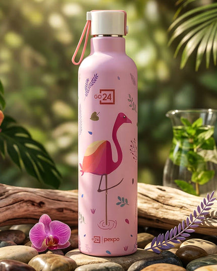 Pexpo Oslo Art Printed Insulated Stainless Steel Water Bottle - 750 Ml