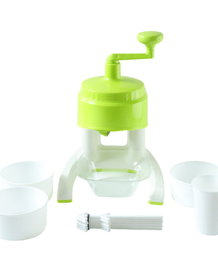 Manual Hand Crank Ice Crusher Snow Maker Machine (1 Set Mix Color)