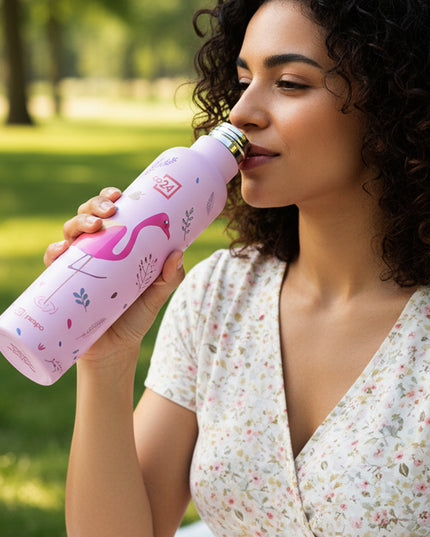 Pexpo Oslo Art Printed Insulated Stainless Steel Water Bottle - 750 Ml