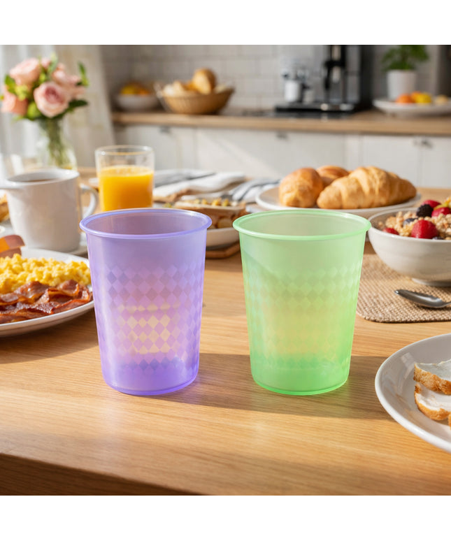 Reusable Plastic Drinking Glass 200 Ml Approx (1 Pc Mix Color)
