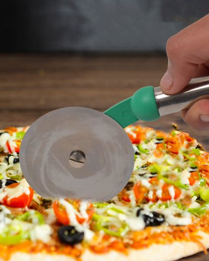 Kitchen Stainless Steel Wheel Pizza Cutter (1 Pc)