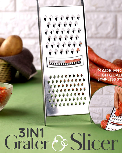 Apex Stainless Steel Grater  Slicer (3 In 1)