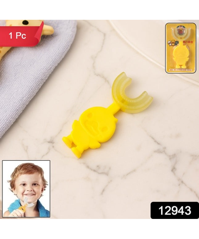 Cute Cartoon Duck U-shape Baby Toothbrush (1 Pc  Mix Color)