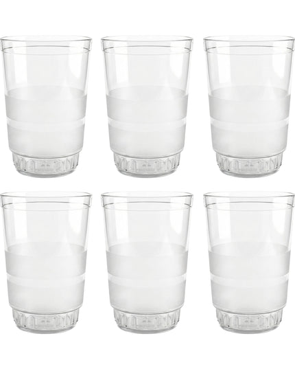 Transparent Janta Drinking Glass Set (300ml 6 Pc Set)