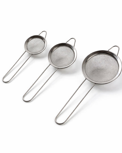 Stainless Steel Tea Strainer 3 Piece Set