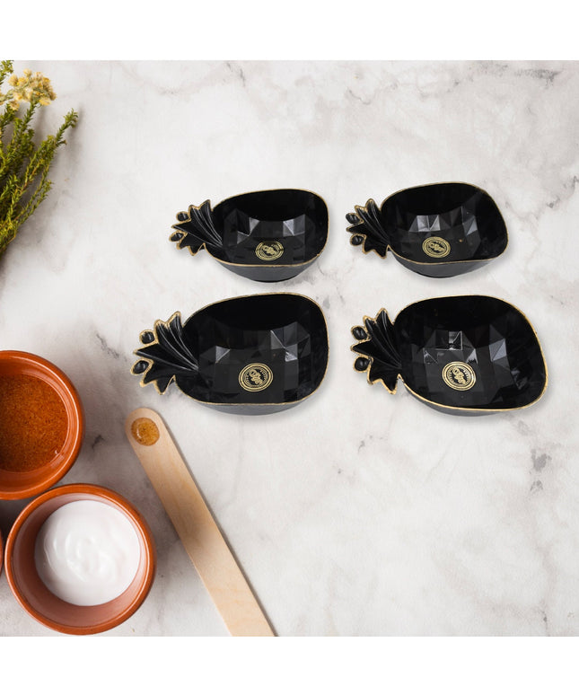 Pine Junction Ceramic Tea  Cups  Mug Set With Pineapple Shape Serving Bowl  (12 Pcs Set)