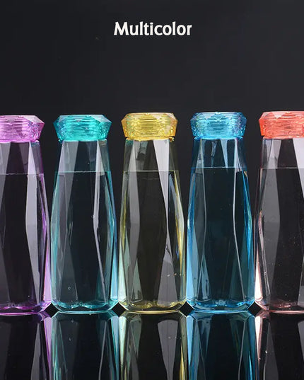 5213 Glass Fridge Water Bottle Plastic Cap With Two Water Glass For Home  Kitchen Use