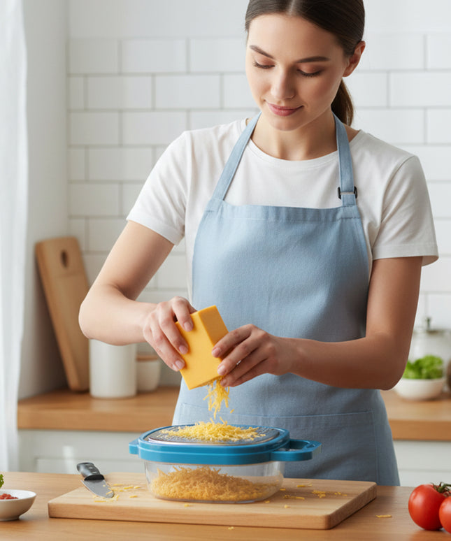 Konvex Duo Grater With Container And Lid (1 Pc)