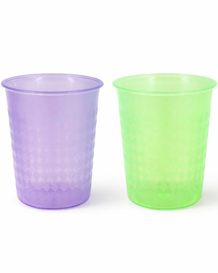 Reusable Plastic Drinking Glass 200 Ml Approx (1 Pc Mix Color)