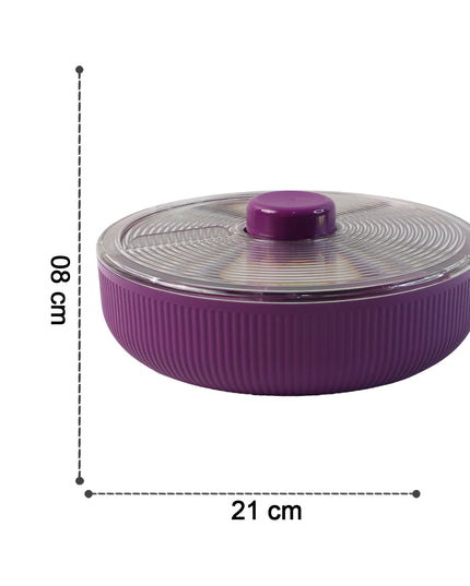 Supermom Multipurpose Round Rotating Dry Fruit  Snack Storage Container (1 Pc)