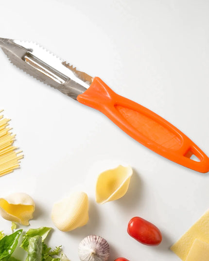 8217 3in1 Multipurpose Stainless Steel Classic Kitchen Knife Set Of 3 For Fruits And Vegetable Chopping  Cutting  Peeling Kitchen Knife  Vegetable Peeler  Plain Knife