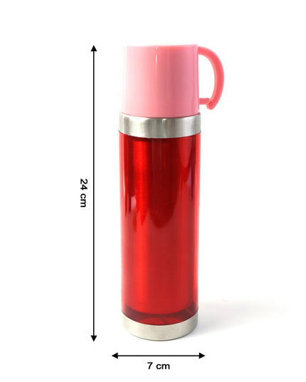 Insulated Travel Mug Bottle With Handle Lid (500 Ml)