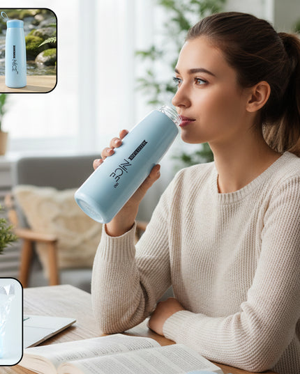 Plastic Water Bottle (1 Pc 800 Ml Mix Color)