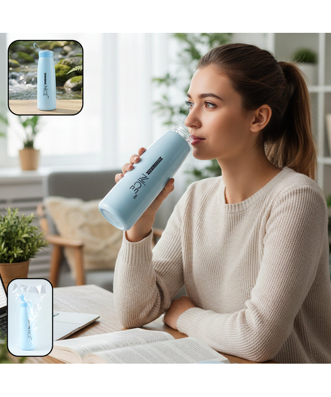 Plastic Water Bottle (1 Pc 800 Ml Mix Color)