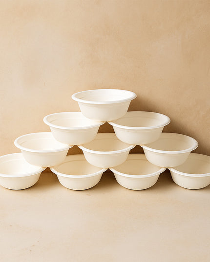 Freshee 240 Ml Compostable Bagasse Bow (10 Pc)