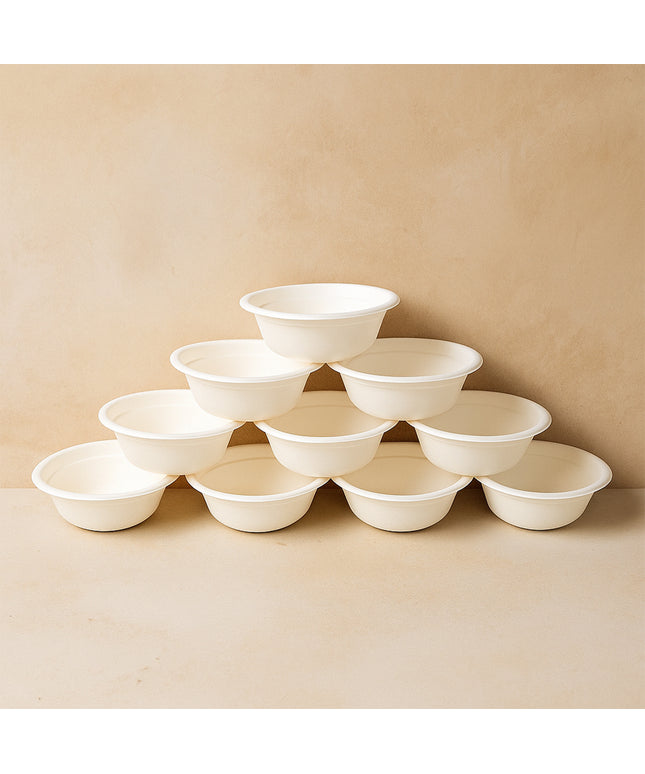 Freshee 240 Ml Compostable Bagasse Bow (10 Pc)