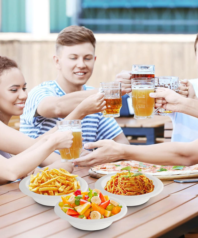 Vegnar Disposable Food Serving Bowl Set Of 10 Pieces 360 Ml Capacity