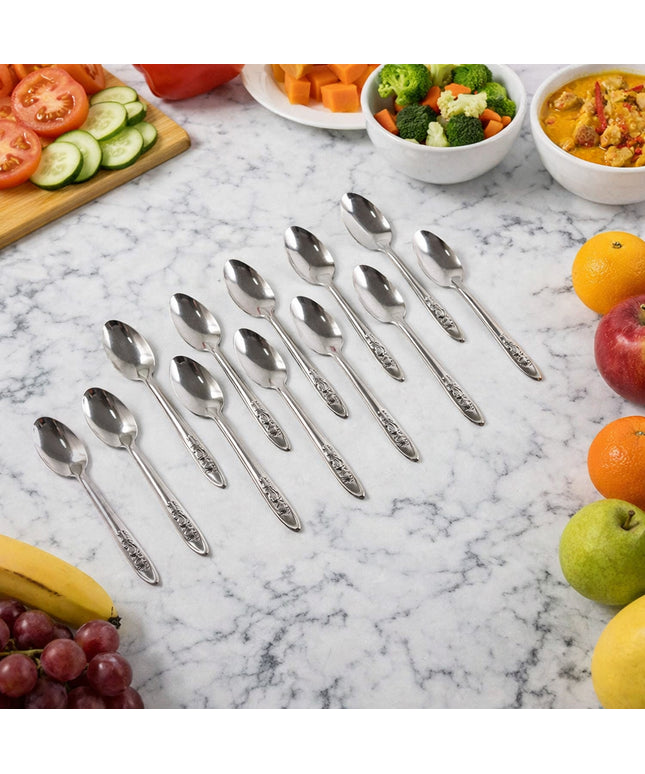 Premium Stainless Steel Table Spoons Set (12 Pc Set)