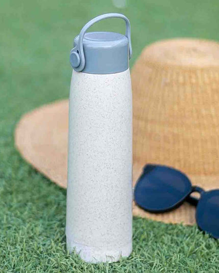 6951 High Portable Water Bottle Creative Wheat Fragrance Glass Bottle Water With Mobile Phone Holder Wide Mouth Glass Water 380ml (Moq - 80 Pc)
