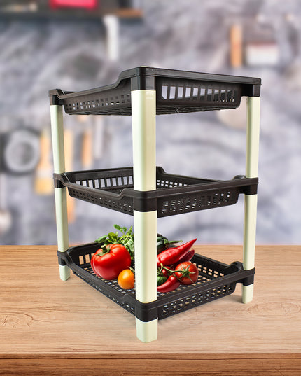 Apex Big Multi Use Plastic Storage Rack  3-tier (1 Pc)