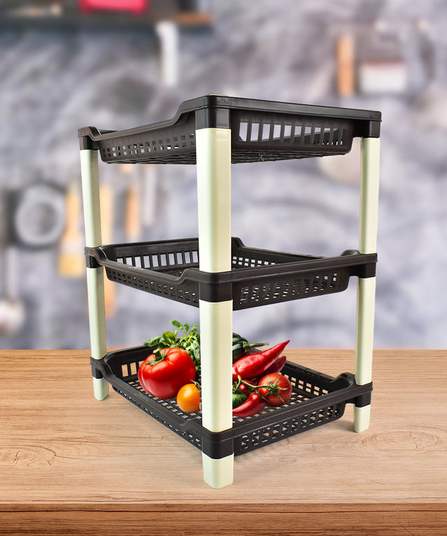 Apex Big Multi Use Plastic Storage Rack  3-tier (1 Pc)