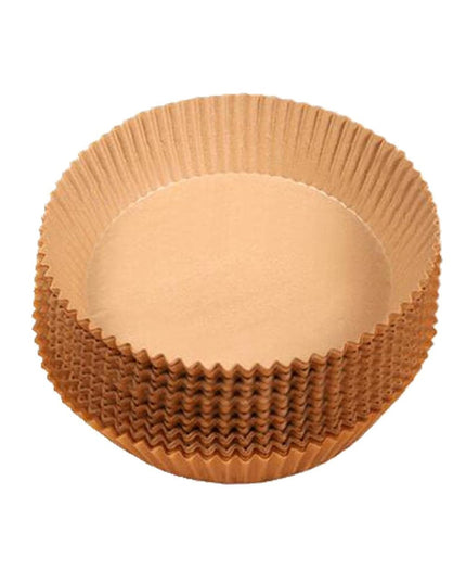 Round Air Fryer Disposable Paper Liner  (50 Pcs Set  160mmx45mm)