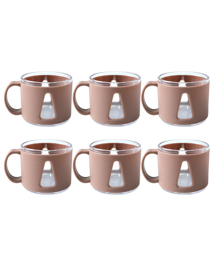 Premium Round Tea Cup Set (6 Pc Set)